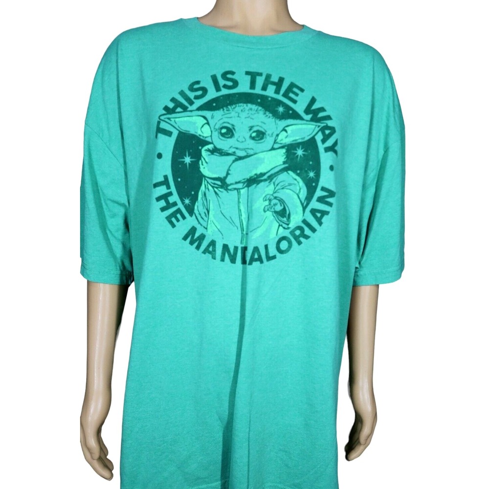 Star Wars Grogu T Shirt 4XL 4XB‎ Big The Mandalorian This is the Way Child